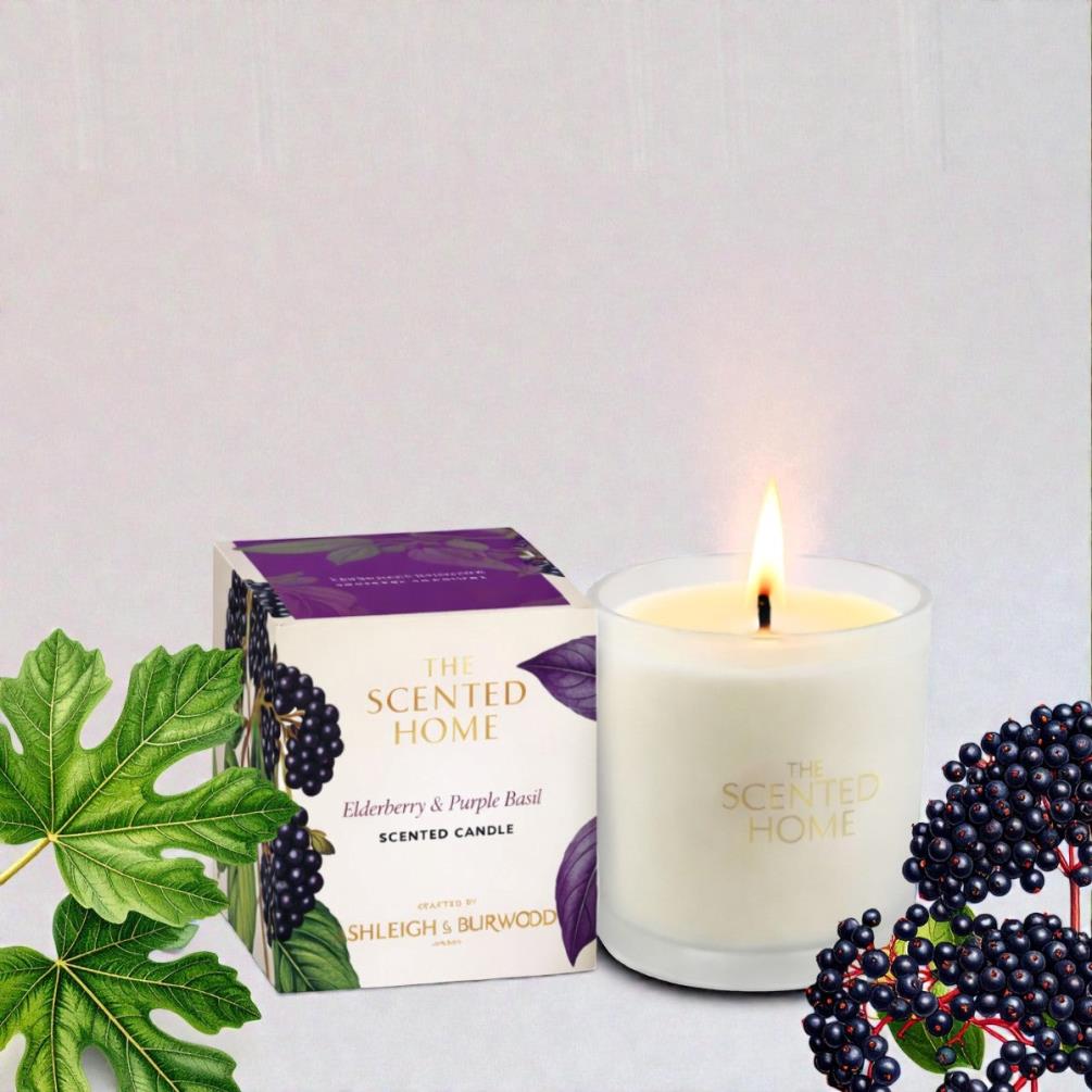 Ashleigh & Burwood Elderberry & Purple Basil Scented Candle Extra Image 1